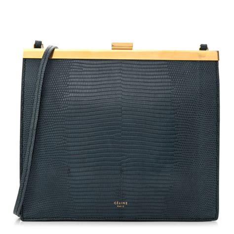 celine mini clasp bag blue